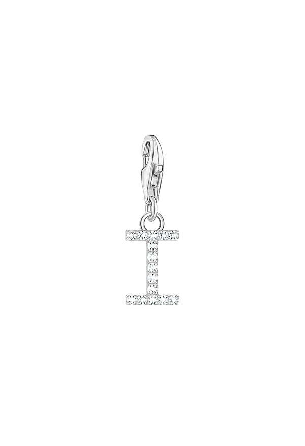 Thomas Sabo Cubic Zirconia Letter I Charm in Silver