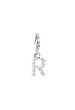 Thomas Sabo Cubic Zirconia Letter R Charm in Silver