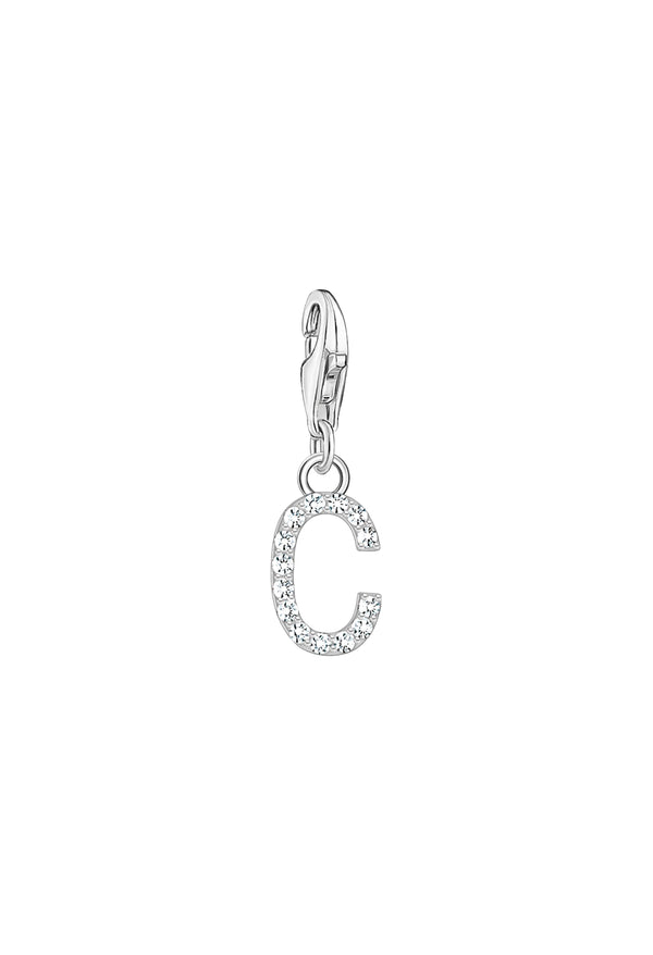 Thomas Sabo Cubic Zirconia Letter L Charm in Silver