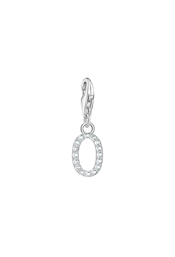 Thomas Sabo Cubic Zirconia Letter O Charm in Silver