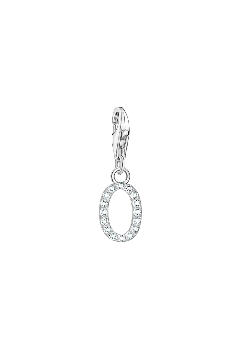 Thomas Sabo Cubic Zirconia Letter O Charm in Silver