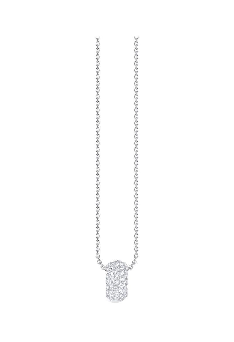 Thomas Sabo Cubic Zirconia Pave` Ring Necklace Sterling Silver