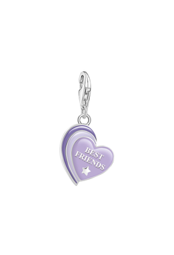 Thomas Sabo Violet Enamel Best Friends Charm in Silver