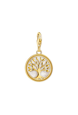 Thomas Sabo Tree Of Love Charm Silver Gold Plated