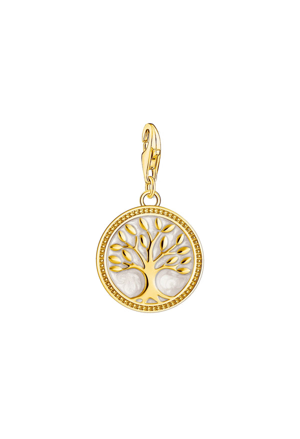 Thomas Sabo Tree Of Love Charm Silver Gold Plated
