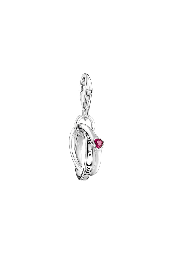 Thomas Sabo Two Linked Rings Charm in Silver