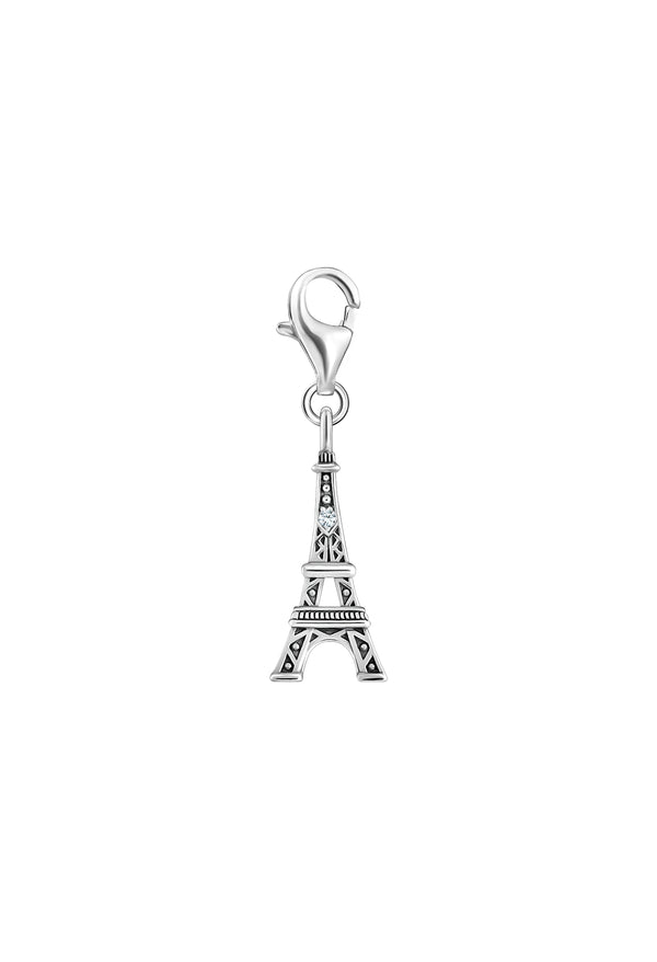 Thomas Sabo Eiffel Tower with Cubic Zirconia Charm in Silver