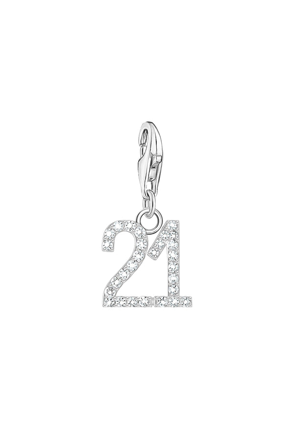 Thomas Sabo Cubic Zirconia 21 Charm in Silver