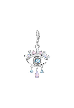 Thomas Sabo Nazar's Eye With Blue Stones Charm in Silver