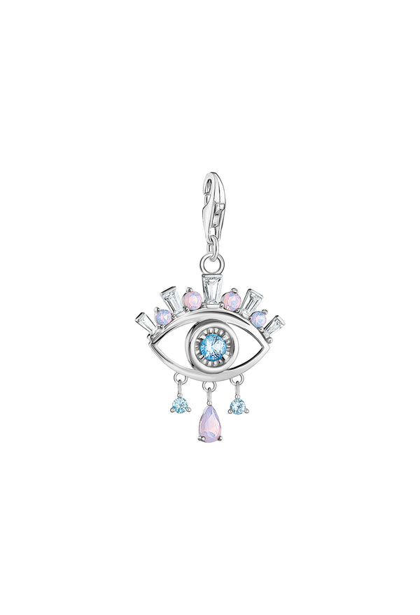 Thomas Sabo Nazar's Eye With Blue Stones Charm in Silver