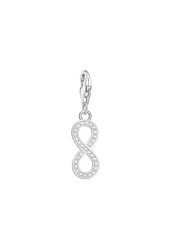 Thomas Sabo Cubic Zirconia Infinity Charm in Silver