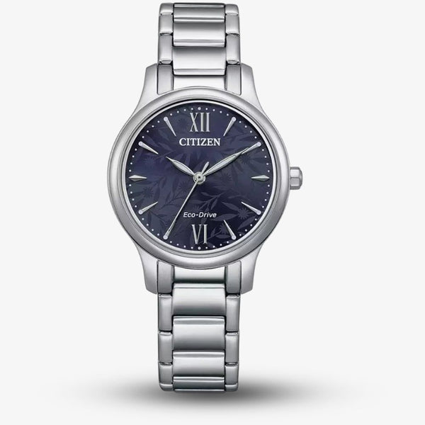 Citizen Ladies Stainless Steel Blue Dial Bracelet Watch EM0899-72L