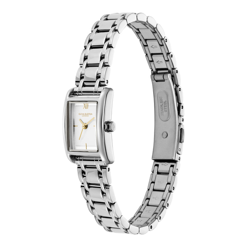 Mini Grove, Silver-White Dial Bracelet Watch 24000281