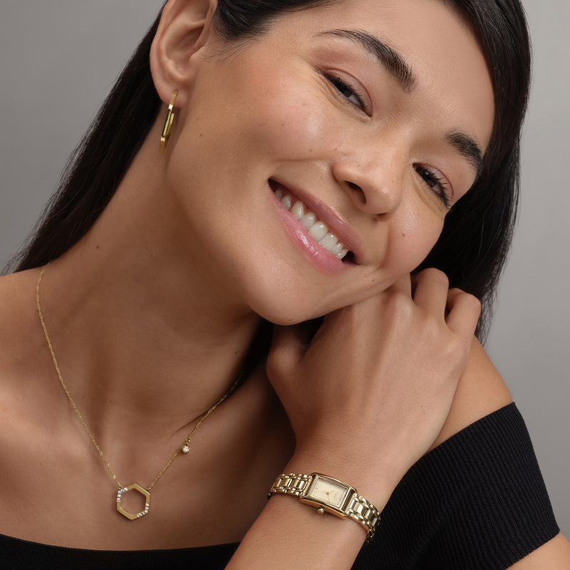 Mini Grove, Gold Tone Dial Bracelet Watch 24000282