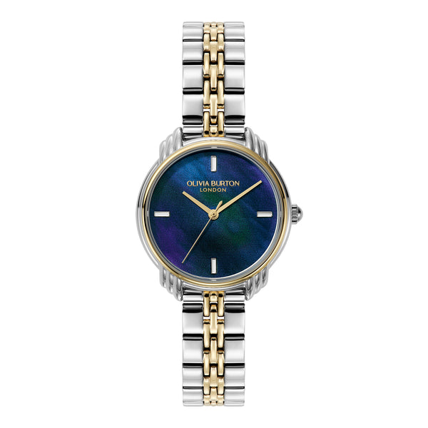 Art Deco 2.0, Blue Dial, Two-Tone Bracelet Watch 24000296
