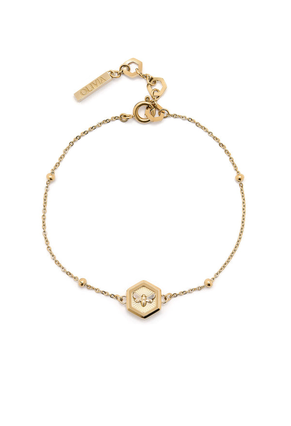 Olivia Burton Minima Bee Bracelet Gold Plated