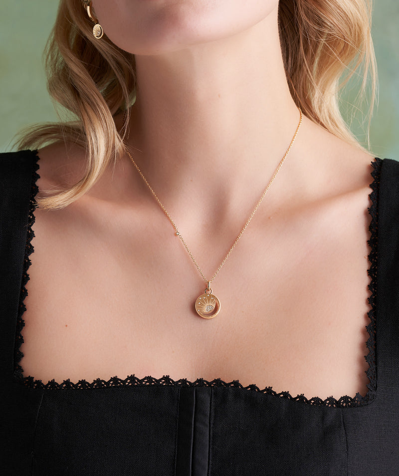 Olivia Burton Celestial Sun Necklace Gold Plated