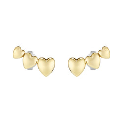 3 Mini Hearts Stud Earrings 24100463