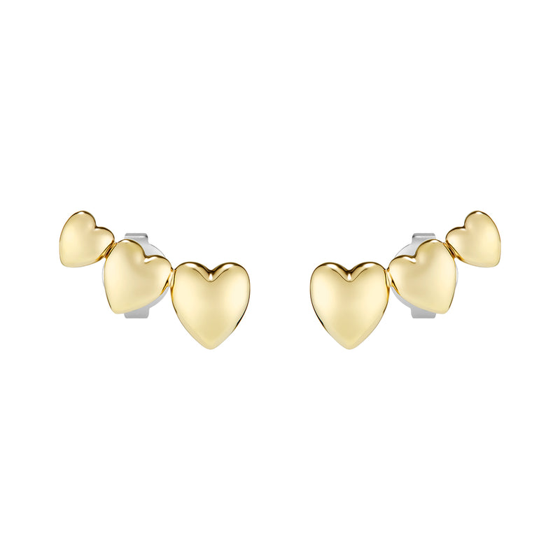 3 Mini Hearts Stud Earrings 24100463
