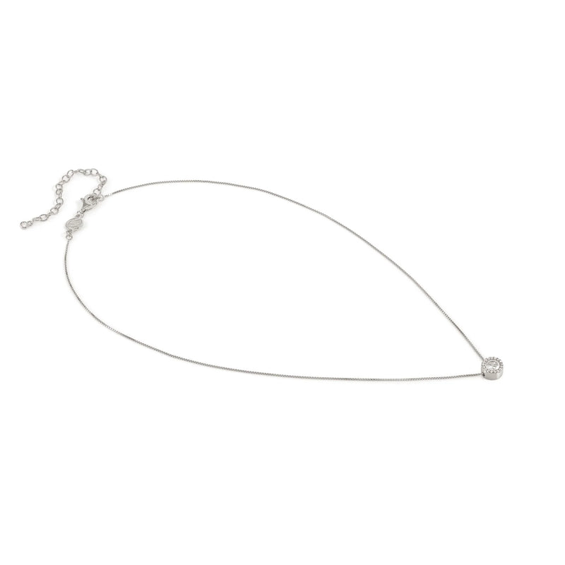 Nomination Seidivina Cubic Zirconia Halo Necklace Silver by Nomination Italy