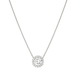 Nomination Seidivina Cubic Zirconia Halo Necklace Silver by Nomination Italy