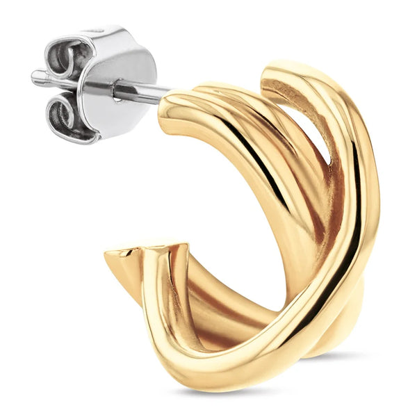 Tommy Hilfiger Gold Plated Nautical Knot Earrings 2780993