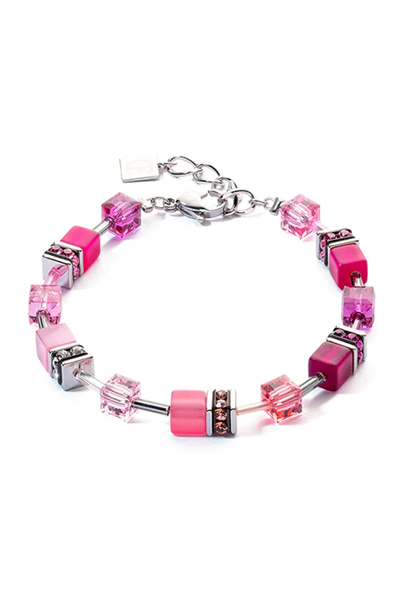 Coeur De Lion GeoCube Viva Magenta Bracelet Stainless Steel