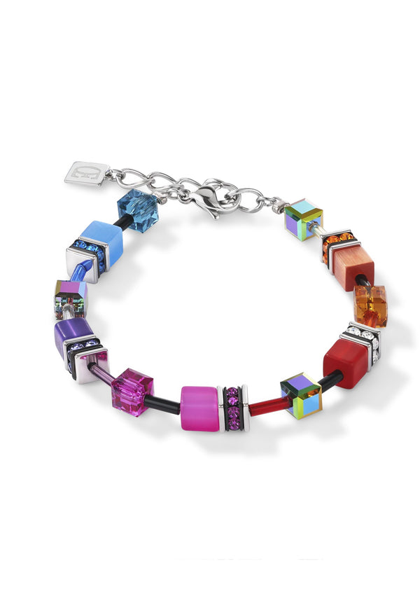 Coeur De Lion GeoCube Multicolour Bracelet Stainless Steel
