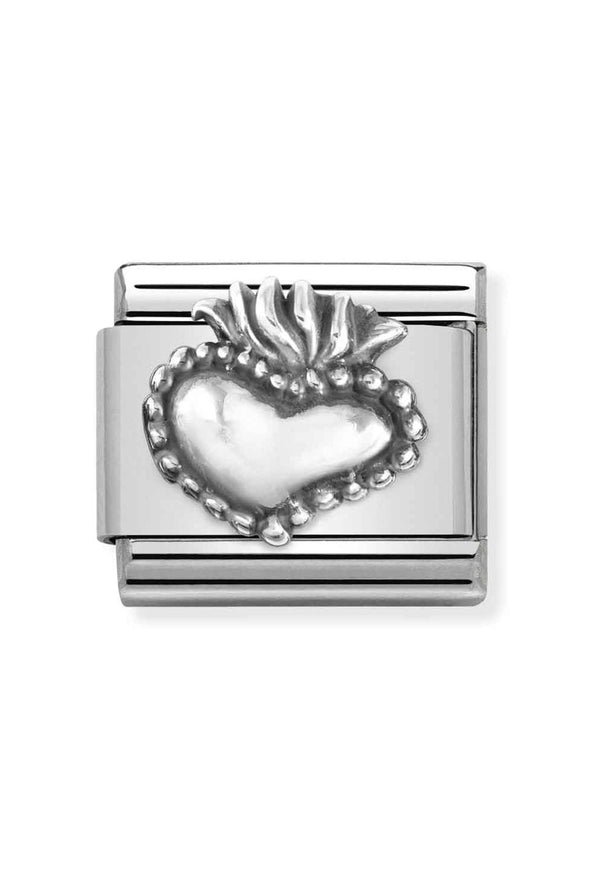 Nomination Composable Classic Link Sacred Heart in Silver