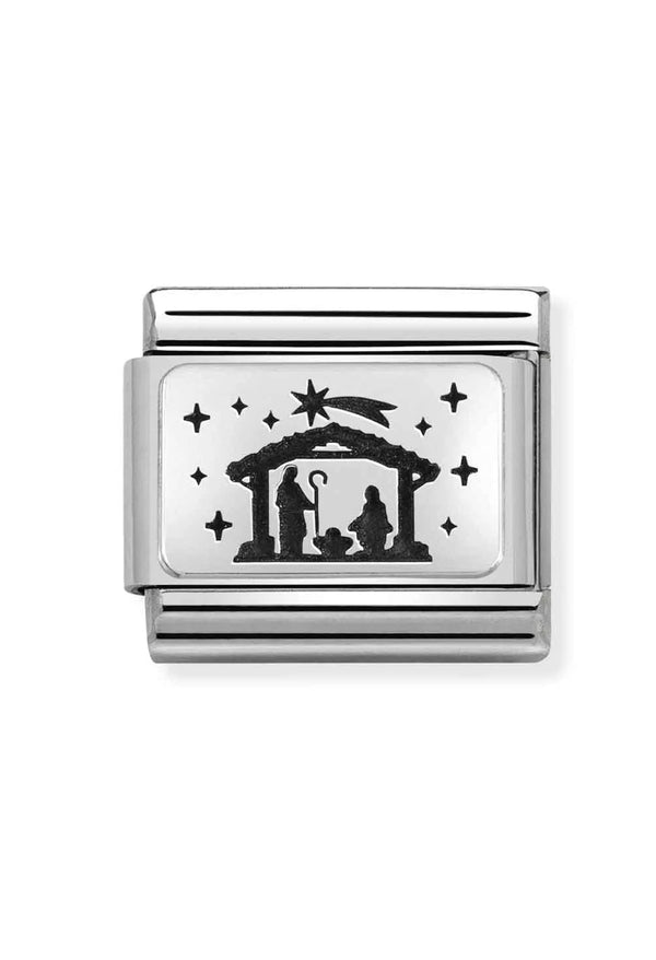 Nomination Composable Classic Link Nativity in Silver