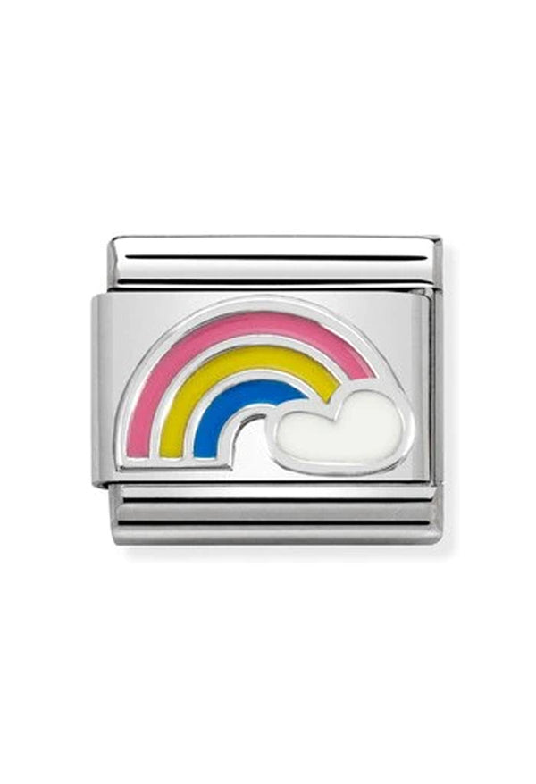 Nomination Composable Classic Link Rainbow in Silver
