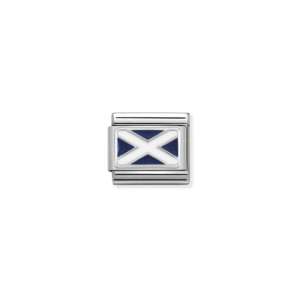 Nomination Composable Classic Link Flags Scotland in Sterling Silver