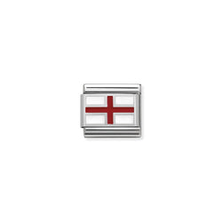 Nomination Composable Classic Link Flags England in Sterling Silver