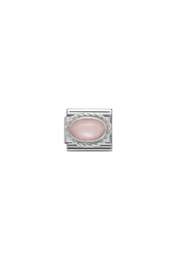 Nomination Composable Classic Link HARD STONES PINK OPAL in Rich Silver 925
