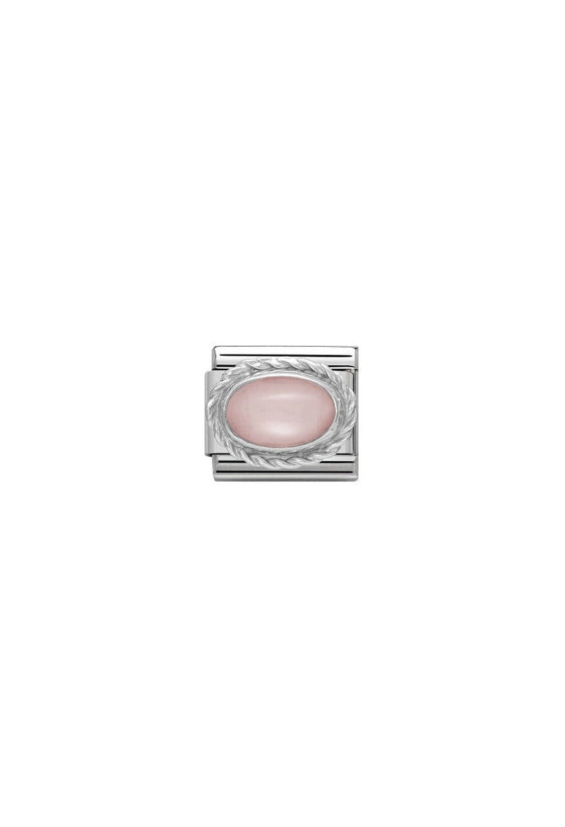 Nomination Composable Classic Link HARD STONES PINK OPAL in Rich Silver 925