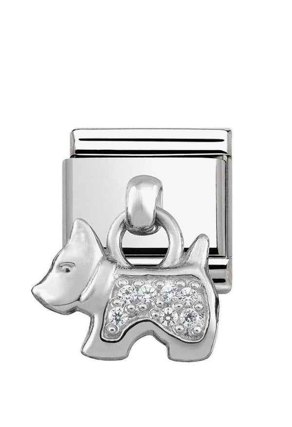 Nomination Composable Classic Link CHARM DOG in Stainless Steel & Silver 925