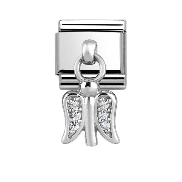 Nomination Composable Classic Link CHARMS ANGEL in Stainless Steel & Silver 925