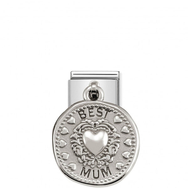 Nomination Composable Classic Link CHARMS WISHES BEST MUM in Steel and Silver 925 *