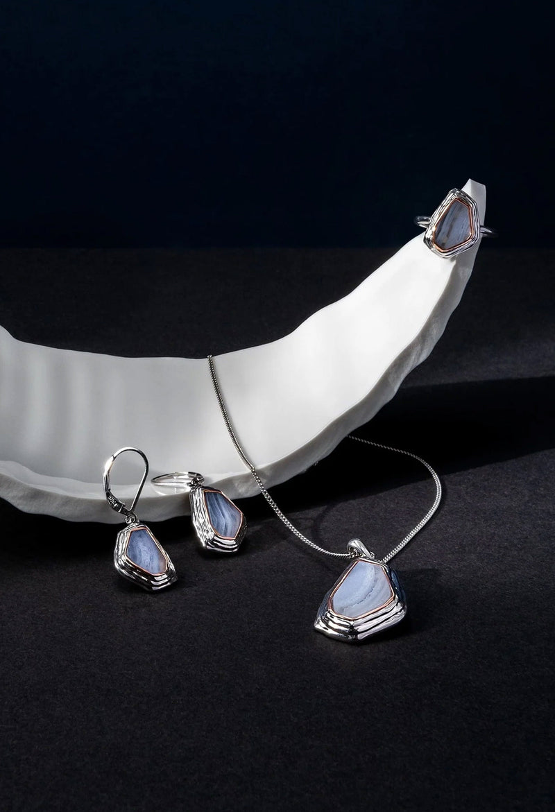 Clogau Capstones Pendant & Chain in Silver