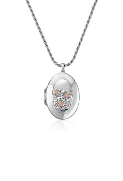 Clogau Forget Me Knot Locket in Silver