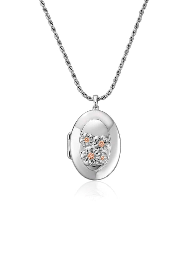 Clogau Forget Me Knot Locket in Silver
