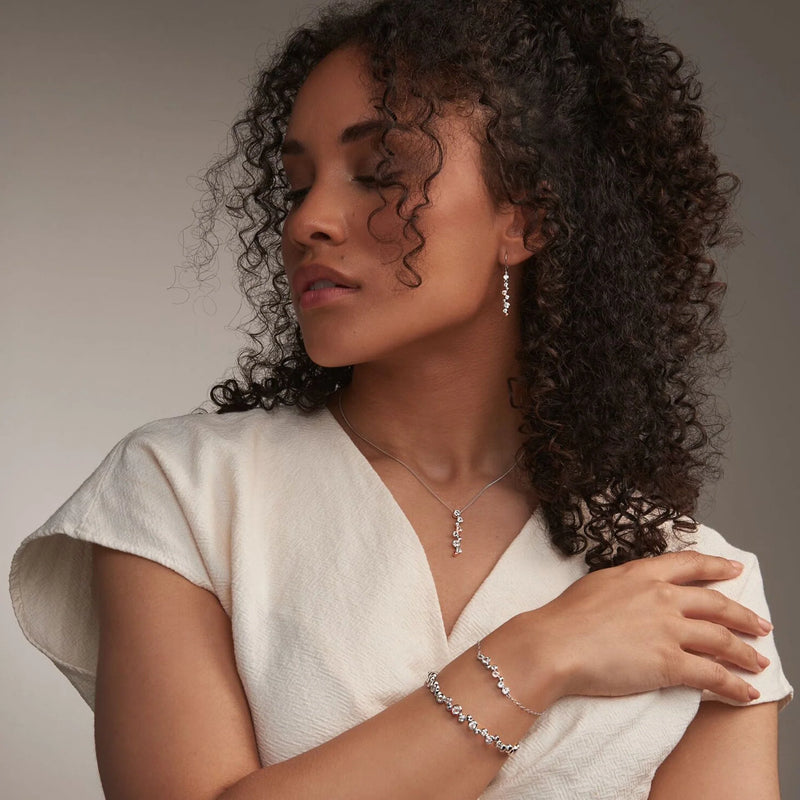 Clogau Celebration White Topaz Bangle in Sterling Silver