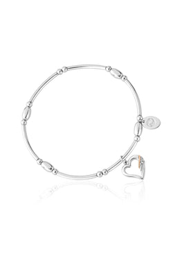 Clogau Past, Present, Future Affinity Bracelet With White Topaz in Sterling Silver