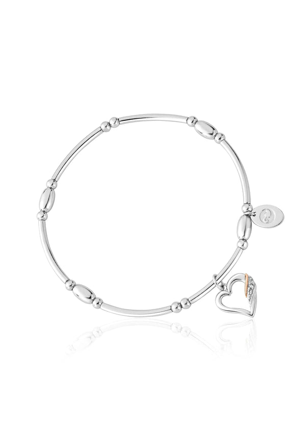 Clogau Past, Present, Future Affinity Bracelet With White Topaz in Sterling Silver