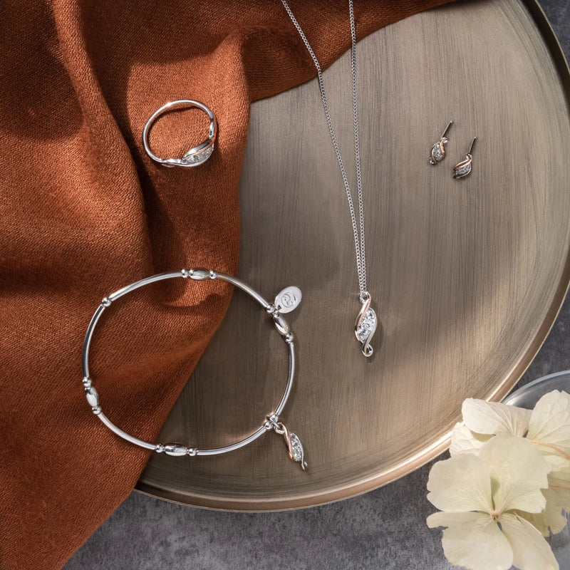 Clogau Past, Present, Future White Topaz Affinity Bracelet XX3SZ1