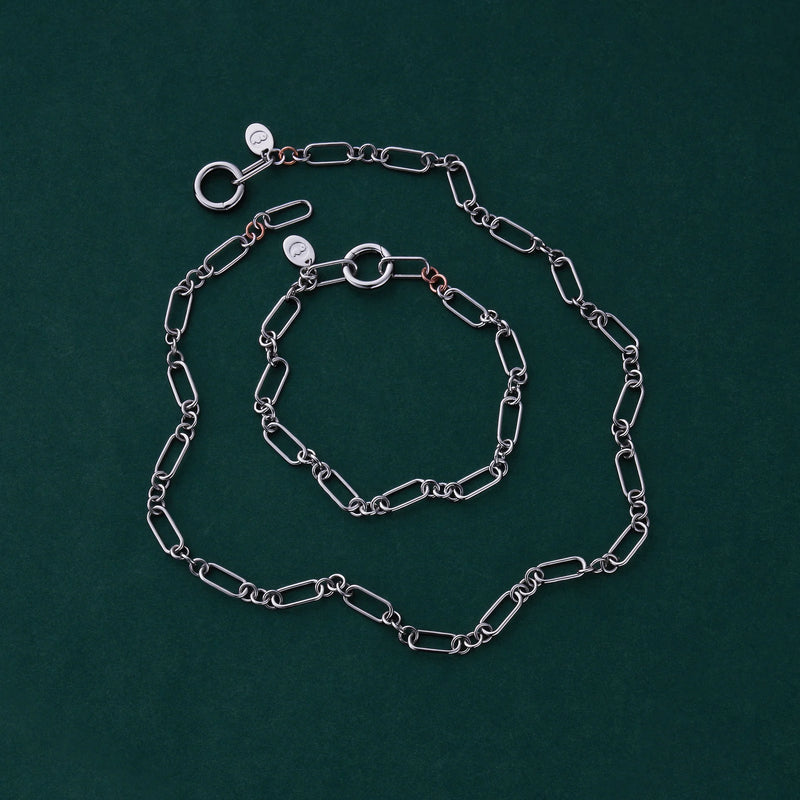 The Clogau Insignia Charm Bracelet, a silver bracelet from Clogau, available at OD’s Jewellers in St Helens.