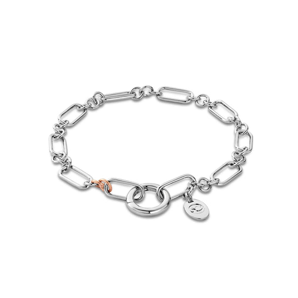 The Clogau Insignia Charm Bracelet In Sterling Silver, a silver sterling bracelet from Clogau, available at OD’s Jewellers in St Helens