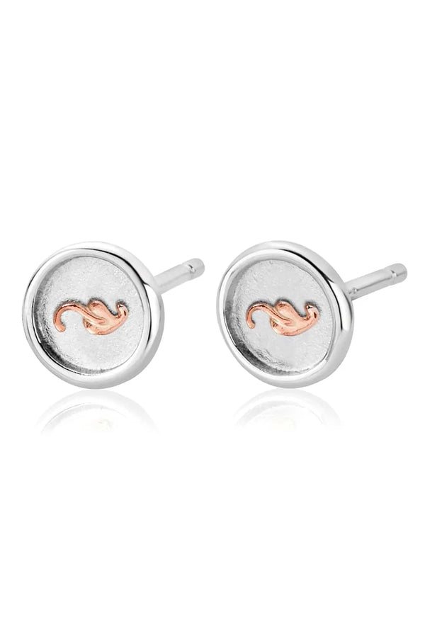 Clogau Tree Of Life Insignia Stud Earrings in Silver