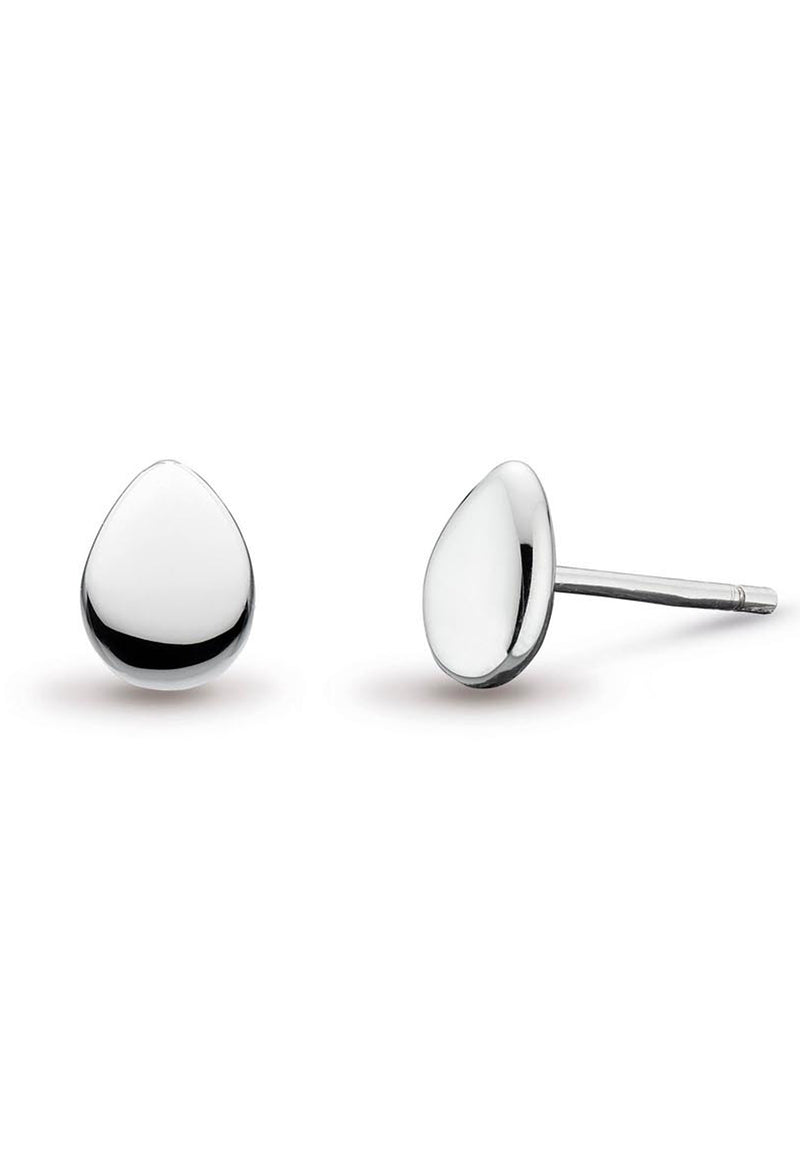 Kit Heath Coast Pebbles Small Stud Earrings in Silver