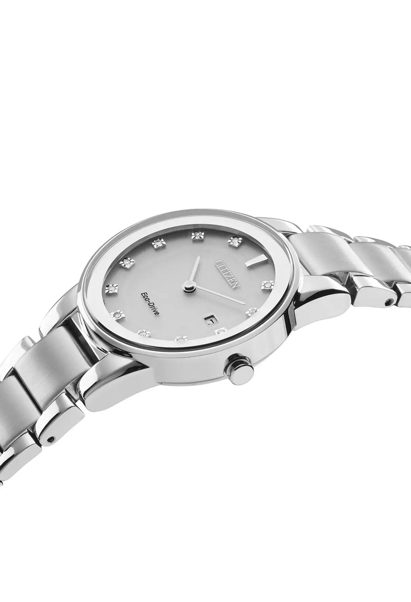 Citizen Ladies Eco Drive Axiom Diamond Dial Bracelet Watch OD s Jewellers
